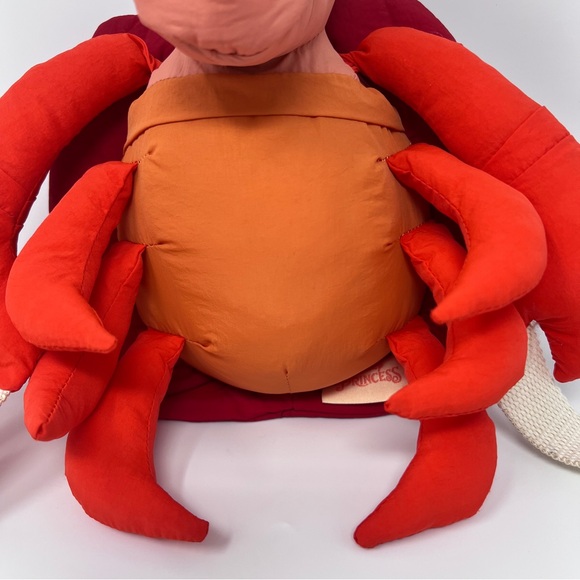 Zara Disney The Little Mermaid Plush Sebastian Parachute Shoulder Fanny Pack Bag - Picture 4 of 16